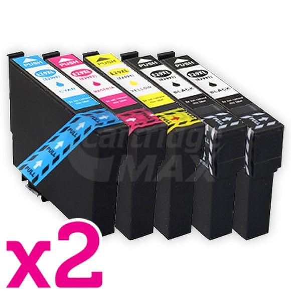 10 Pack Epson 29XL (C13T29914010-C13T29944010) Generic High Yield Ink Cartridges [4BK, 2C, 2M, 2Y]
