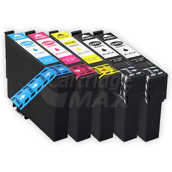5 Pack Epson 29XL (C13T29914010-C13T29944010) Generic High Yield Ink Cartridges [2BK, 1C, 1M, 1Y]
