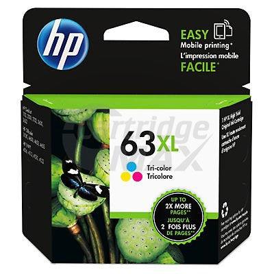 HP 63XL Original [Tri Colour Pack] High Yield Inkjet Cartridge F6U63AA - 330 Pages