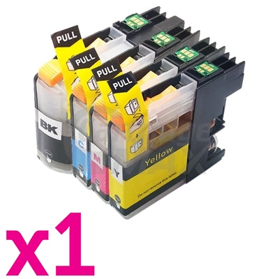 4 Pack Brother LC-239XL/LC-235XL High Yield Generic Ink Combo [1BK,1C,1M,1Y]
