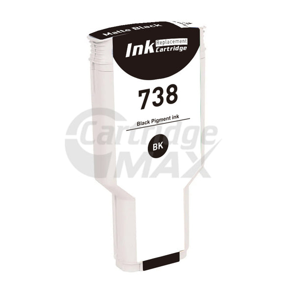 HP 738B Generic Black 300ML DesignJet Ink Cartridge 498P6A