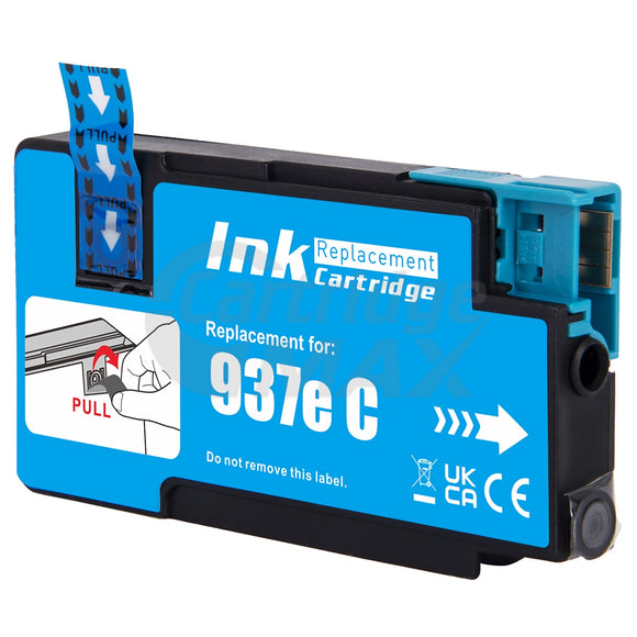 HP 937e EvoMore Generic Cyan Ink Cartridge 4S6W6NA