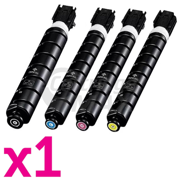 4 Pack Canon NPG-83 (GPR-61) Generic Toner Cartridges Combo [1BK,1C,1M,1Y]