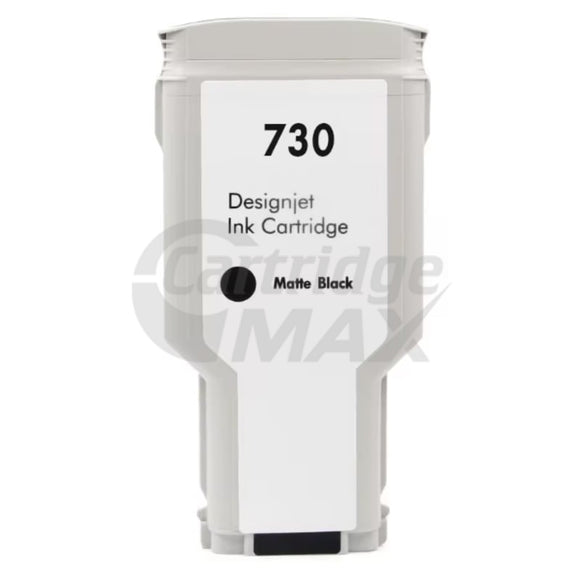 HP 730 Generic Matte Black 300ML DesignJet Inkjet Cartridge P2V71A / 3ED51A