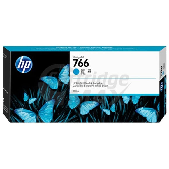 HP 766 Original Cyan 300ML DesignJet Ink Cartridge P2V89A