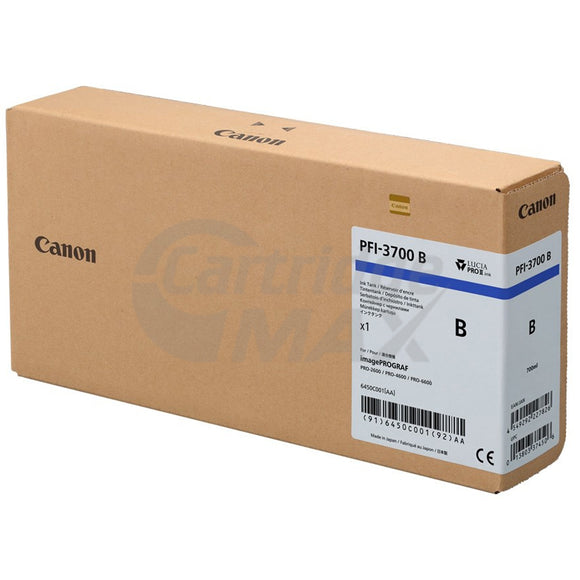 Original Canon LUCIA PRO II PFI-3700B Blue Ink Tank - 700ML