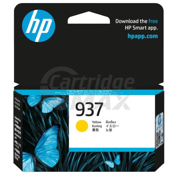 HP 937 Original Yellow Ink Cartridge 4S6W4NA - 800 Pages