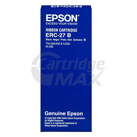 Original Epson ERC-27B Black Ribbon Cartridge C43S015366