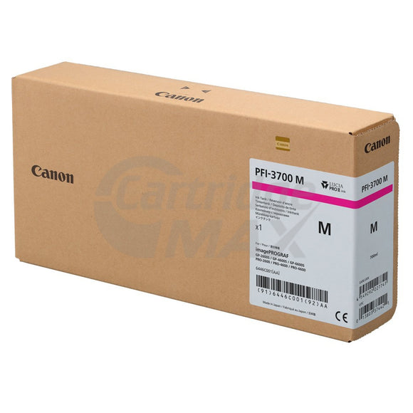 Original Canon LUCIA PRO II PFI-3700M Magenta Ink Tank - 700ML
