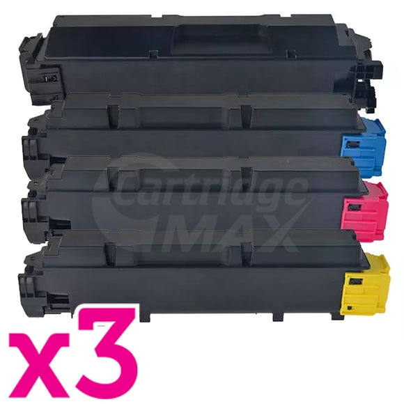 3 Sets of 4-Pack Compatible for TK-5394 Toner Cartridges Combo suitable for Kyocera Ecosys PA4500cx [3BK,3C,3M,3Y]