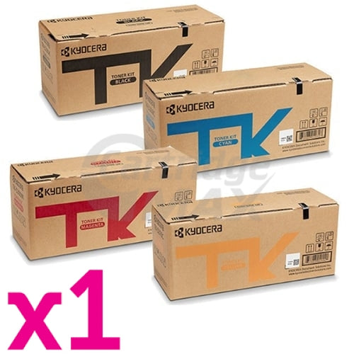 4-Pack Original Kyocera TK-5374 Toner Cartridge Combo Ecosys MA3500cix, MA3500cifx, PA3500cx [1BK,1C,1M,1Y]