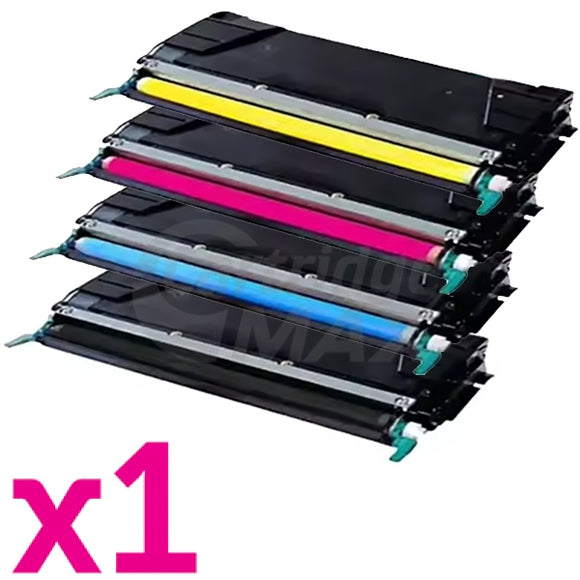 4-Pack Lexmark X560 Generic Toner Combo X560H2KG - X560H2YG [BK+C+M+Y]