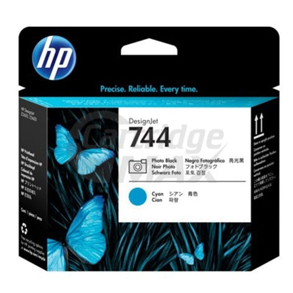 HP 744 Original Photo Black / Cyan DesignJet Printhead F9J86A