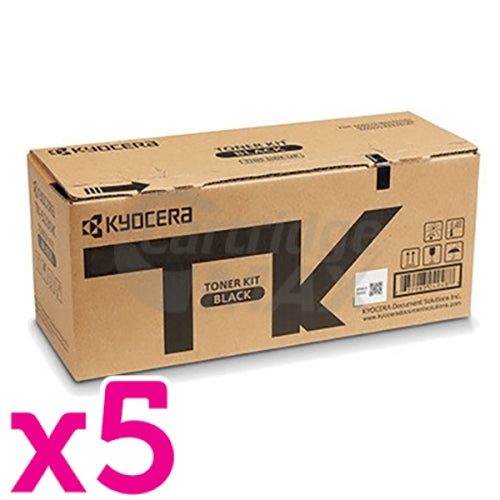 5 x Original Kyocera TK-5374K Black Toner Cartridge Ecosys MA3500cix, MA3500cifx, PA3500cx