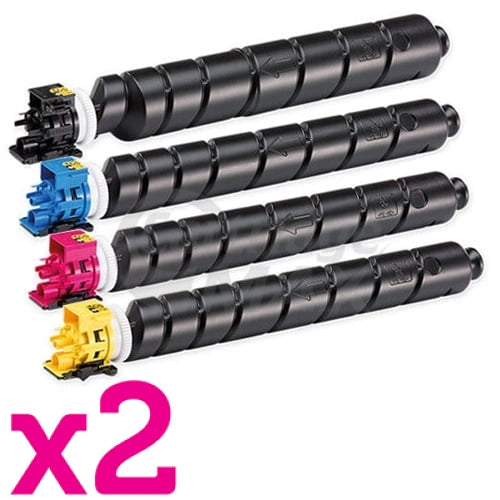 2 Sets of 4-Pack Compatible for TK-8369 Toner Cartridges Combo suitable for Kyocera TASKalfa 2554ci [2BK,2C,2M,2Y]
