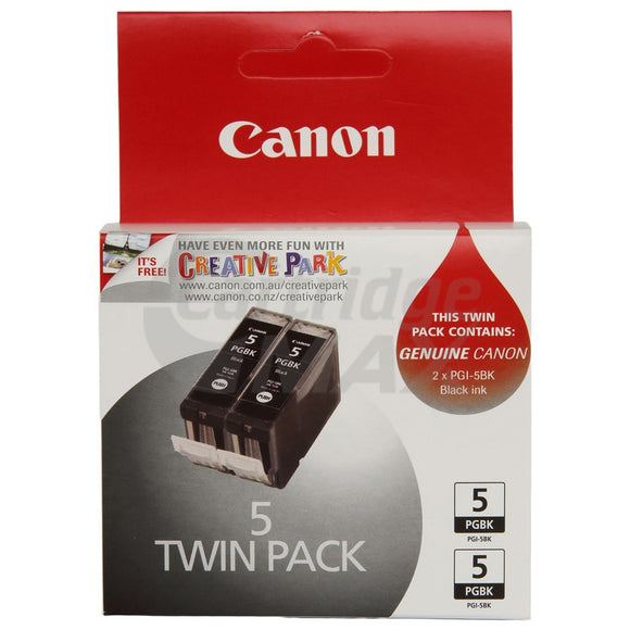 Original Canon PGI5BK TWIN Pack Black Inkjet Cartridge