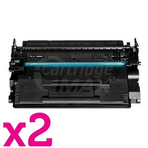 2 x HP 89X CF289X High Yield Generic Black Toner Cartridge - 10,000 Pages