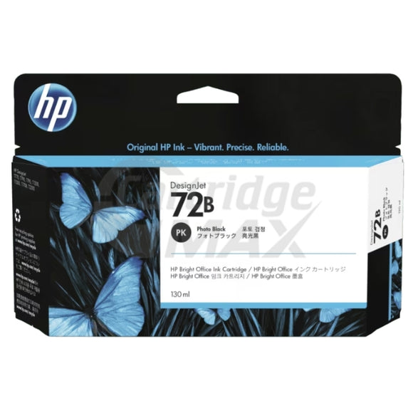 HP 72B Original Photo Black 130ml Inkjet Cartridge C9370A / 3WX07A