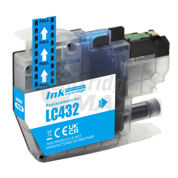 Brother LC-432C Generic Cyan Ink Cartridge