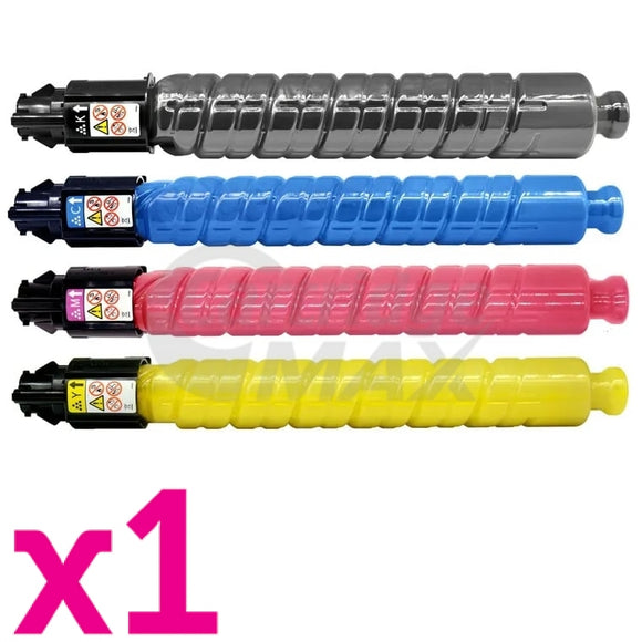 4 Pack Ricoh IM-C300 IM-C300F Generic Toner Cartridges Combo 842386 - 842389 [1BK, 1C, 1M, 1Y]