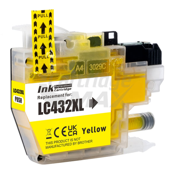 Brother LC-432XLY Generic Yellow High Yield Ink Cartridge