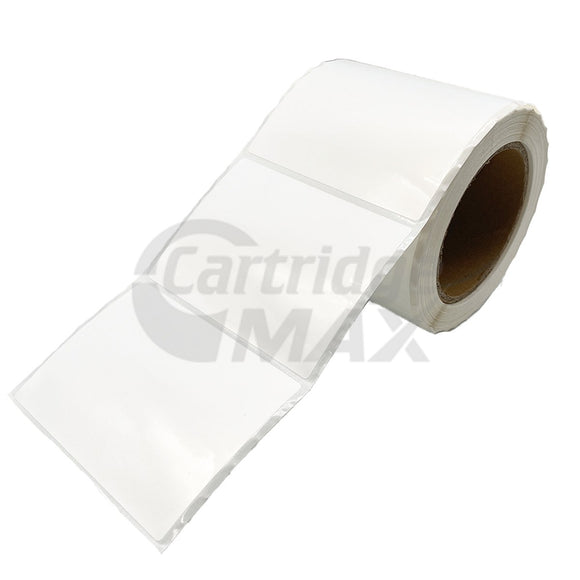 101.6 x 76.2mm Die Cut Gloss Synthetic Inkjet Label with 76mm Core Water Resistant - 380 Labels per Roll (Compatible with Epson C7500 / C6010 / C6510 AND Primera LX810 /LX900 / LX1000 / LX2000)