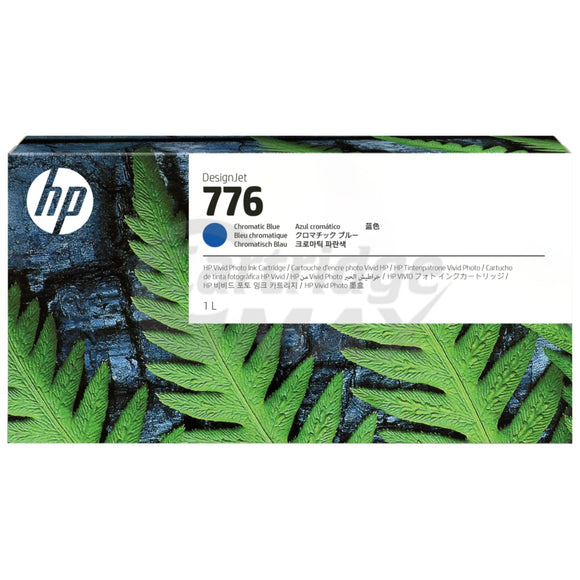 HP 776 Original Chromatic Blue 1-liter Ink Cartridge 1XB04A