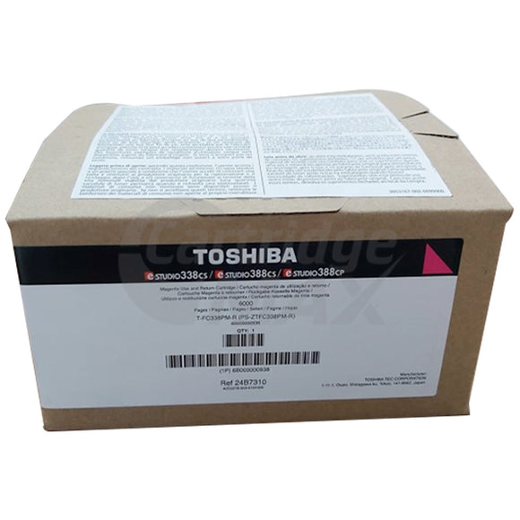 Original Toshiba e-Studio 338CS, 388CS, 388CP Magenta Toner Cartridge TFC338PMR
