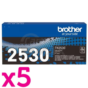 5 x Brother TN-2530 Original Toner Cartridge
