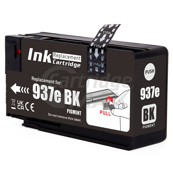 HP 937e EvoMore Generic Black Ink Cartridge 4S6W9NA - 2,500 Pages