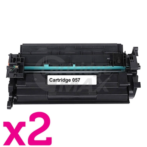 2 x Canon CART-057 Black Generic Toner Cartridge