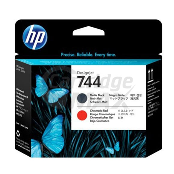 HP 744 Original Matte Black / Chromatic Red DesignJet Printhead F9J88A