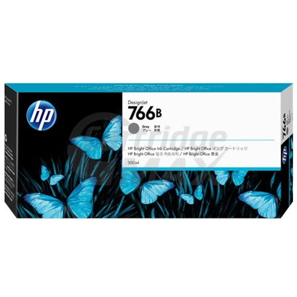 HP 766B Original Grey 300ML DesignJet Ink Cartridge 3ED56A