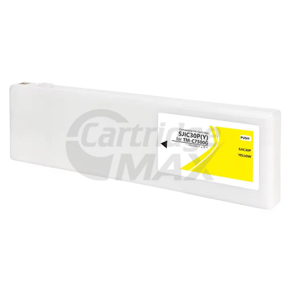 Generic Epson SJIC30P(Y) Yellow Ink Cartridge C33S020638 for TM-C7500G