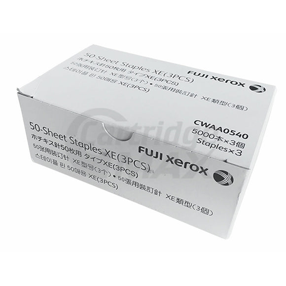 Fuji Xerox Original Finisher Staple Cartridge CWAA0540 Type XE - 3 x 5,000 staples