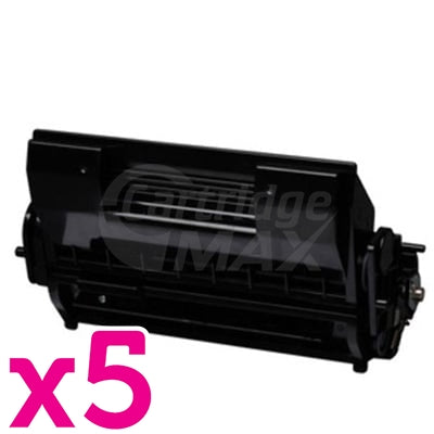 5 x OKI B710 / B720 / B730 Generic Black Toner Cartridge - 15,000 pages (1279001)