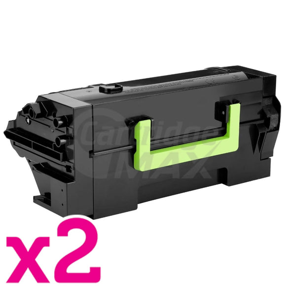 2 x Lexmark 58D6U0E Generic MS823 / MS826 / MX722 / MX826 Black Ultra High Yield Toner Cartridge