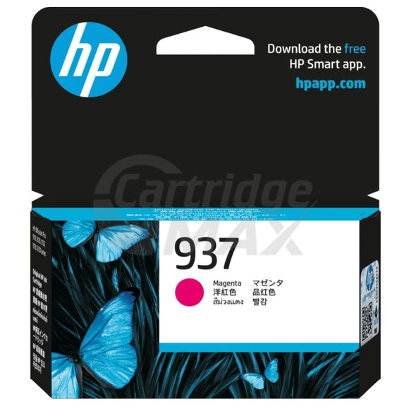 HP 937 Original Magenta Ink Cartridge 4S6W3NA - 800 Pages