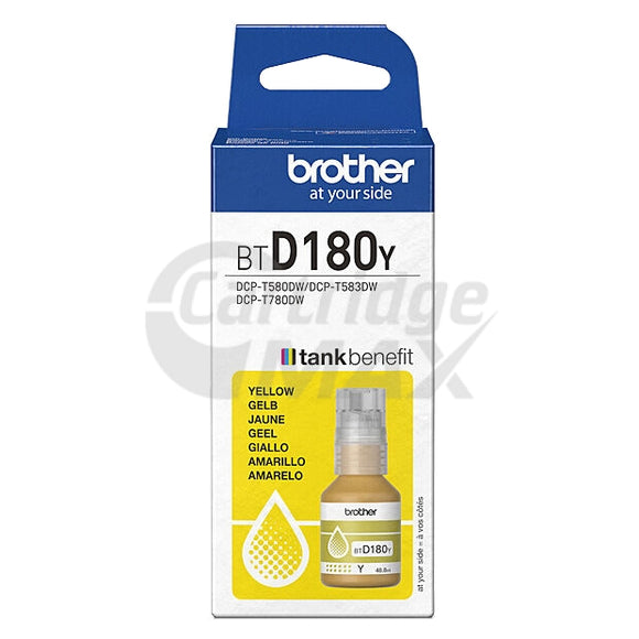 Original Brother BTD180Y Yellow Ink Bottle