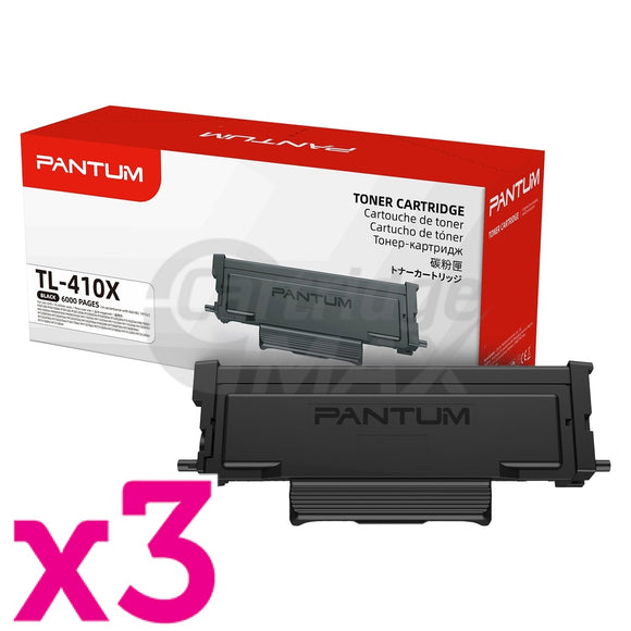 3 x Original Pantum TL-410X High Yield Black Toner Cartridge