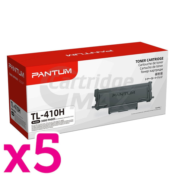 5 x Original Pantum TL-410H Black Toner Cartridge