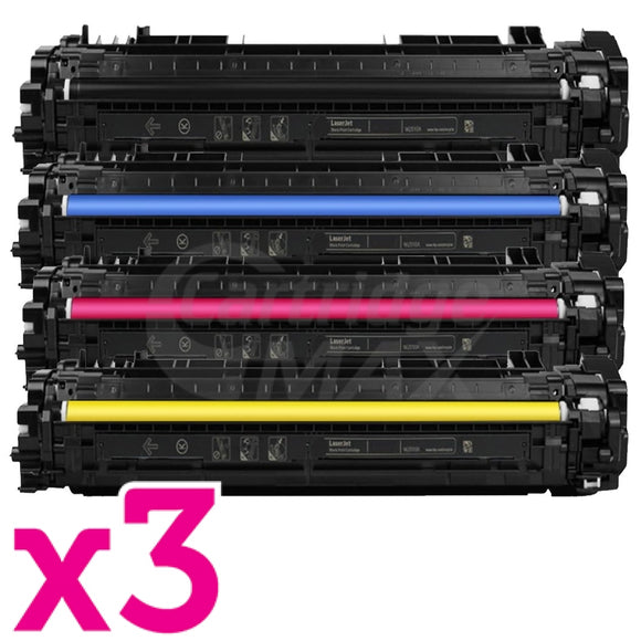 3 Sets of 4 Pack HP 659A W2010A-W2013A Generic Toner Cartridges Combo [3BK,3C,3M,3Y]