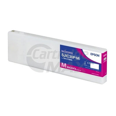 Original Epson SJIC30P(M) Magenta Ink Cartridge C33S020637 for TM-C7500G