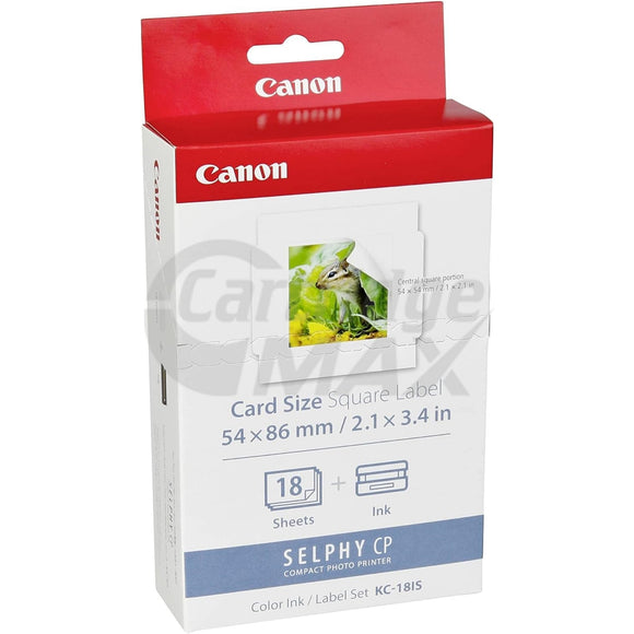 Canon KC-18IS Original Ink & Label Pack