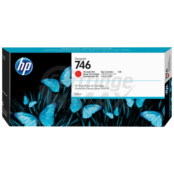 HP 746 Original Chromatic Red 300ML DesignJet Ink Cartridge P2V81A
