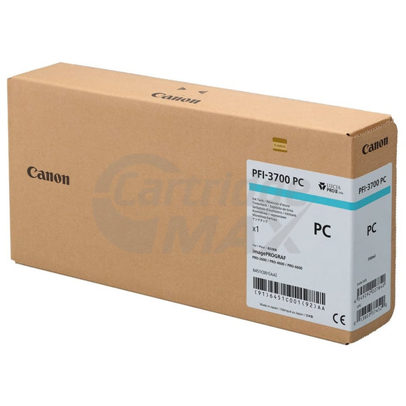 Original Canon LUCIA PRO II PFI-3700PC Photo Cyan Ink Tank - 700ML