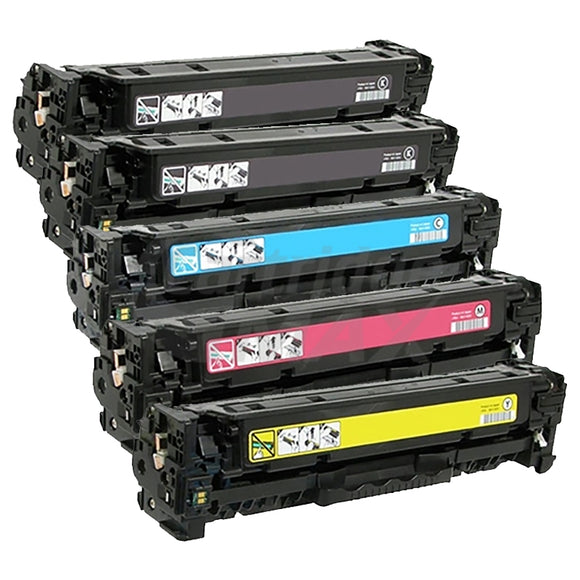 5 Pack HP 658A W2000A-W2003A Generic Toner Cartridges Combo [2BK,1C,1M,1Y]