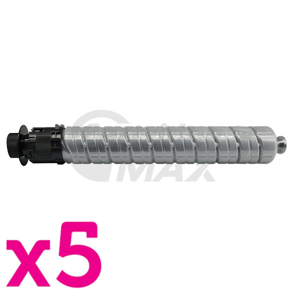5 x Ricoh Aficio MP C2000 / C2500 / C3000 Generic Black Toner Cartridge [888640]