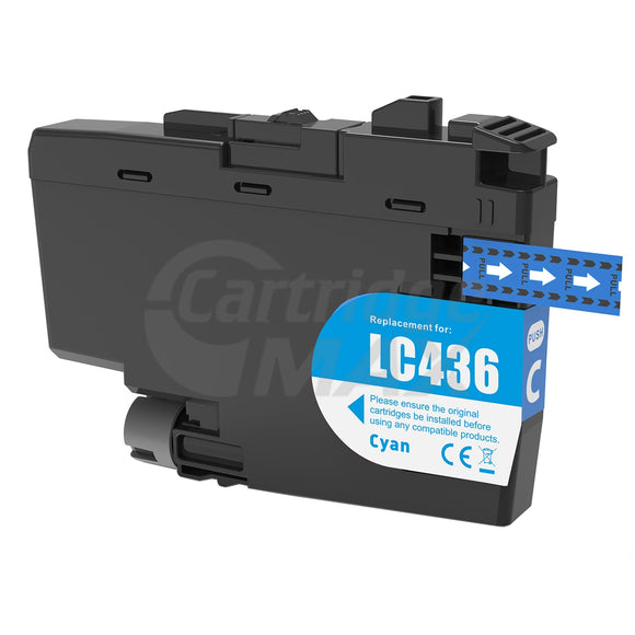 Brother LC-436C Generic Cyan Ink Cartridge