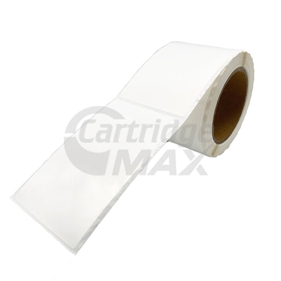 76.2 x 127mm Die Cut Gloss Synthetic Inkjet Label with 76mm Core Water Resistant - 230 Labels per Roll (Compatible with Epson C7500 / C6010 / C6510 AND Primera LX810 /LX900 / LX1000 / LX2000)